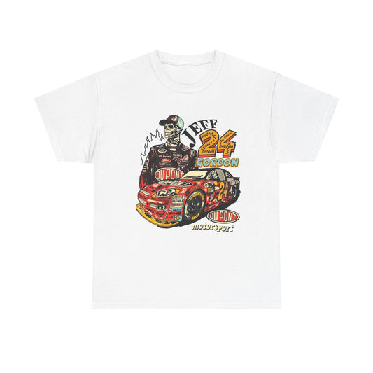 Jeff Gordon Nascar Graphic T Shirt Vintage Heavy Cotton Tee