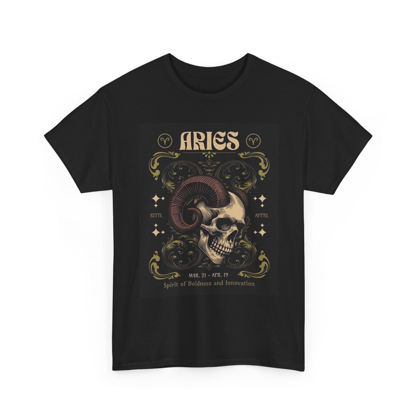 Aries Zodiac Astrology Sign Graphic T Shirt Unisex Heavy Cotton Tee