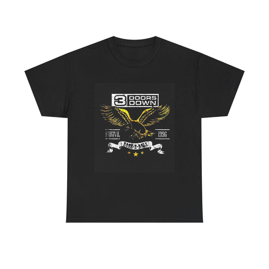 Three Doors Down Tshirt Vintage Retro Rock Band 90s Unisex Heavy Cotton Tee