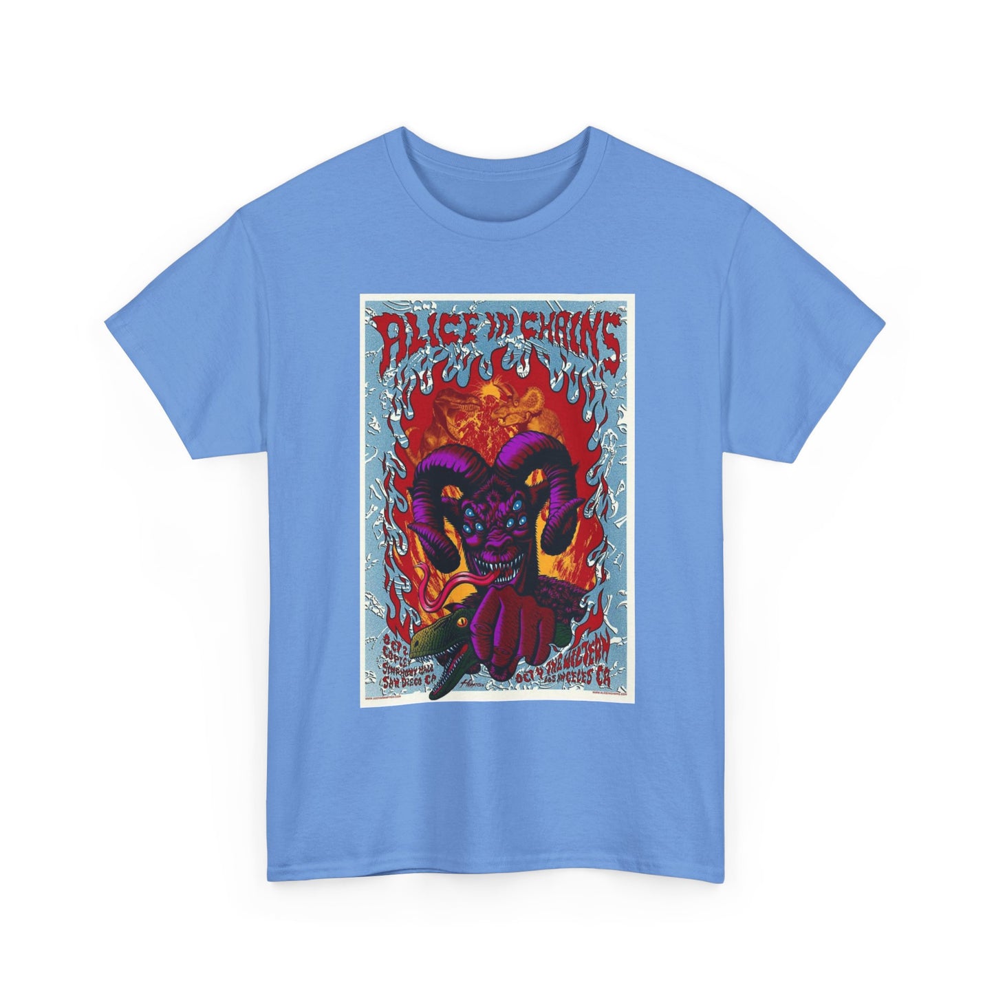 Alice In Chains Rock Band T Shirt Merch Poster Unisex Heavy Cotton Tee