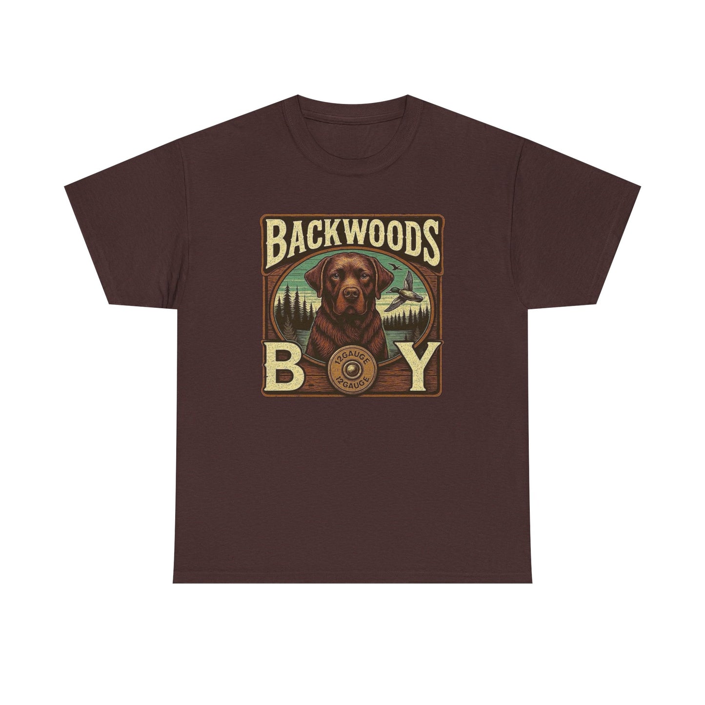 Backwoods Boy Southern Hunting Graphic T Shirt Unisex Heavy Cotton Tee