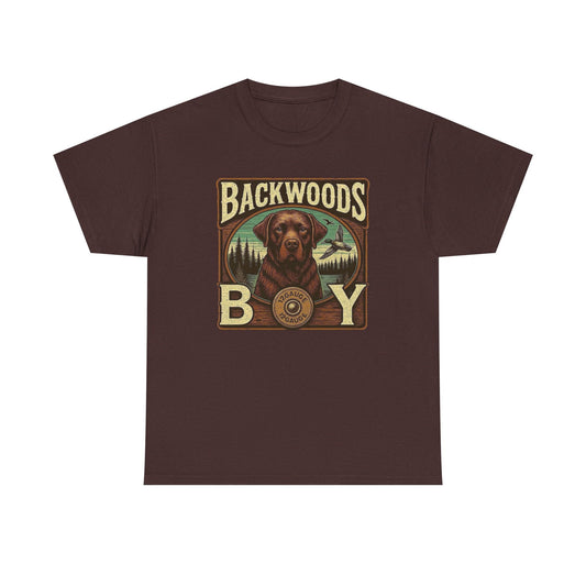 Backwoods Boy Southern Hunting Graphic T Shirt Unisex Heavy Cotton Tee