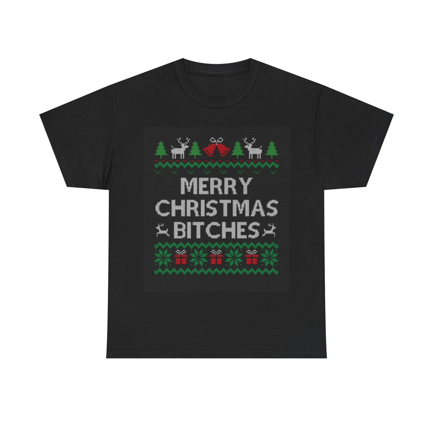 Merry Christmas Shirt Funny Office Party Gift Santa Unisex Heavy Cotton Tee