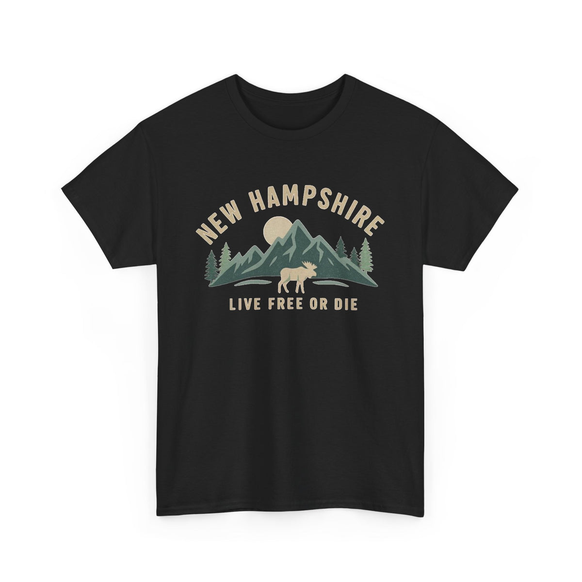 New Hampshire Mountains Bear tee | Live Free or Die,  Men's Graphic T Shirt
