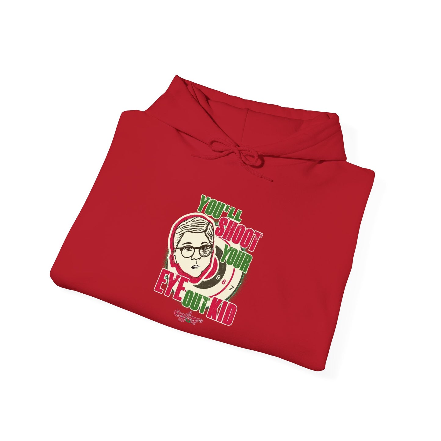 A Christmas Story Retro Graphic Hoodie Unisex Heavy Blend™ Hooded Sweatshirt