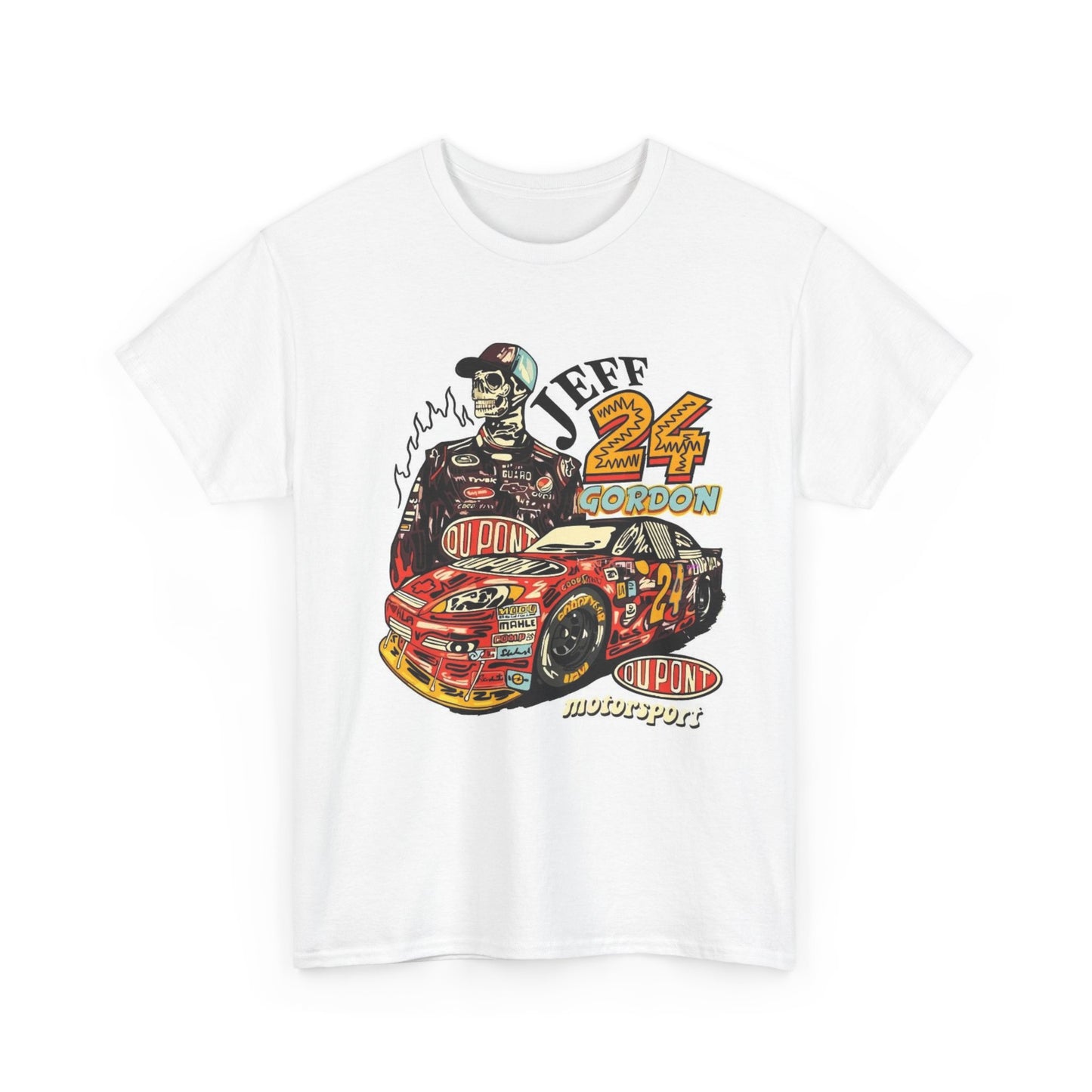 Jeff Gordon Nascar Graphic T Shirt Vintage Heavy Cotton Tee