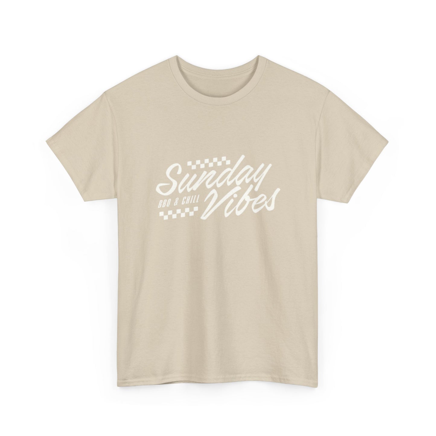 Sunday Vibes BBQ And Chill Graphic T Shirt Unisex Heavy Cotton Tee