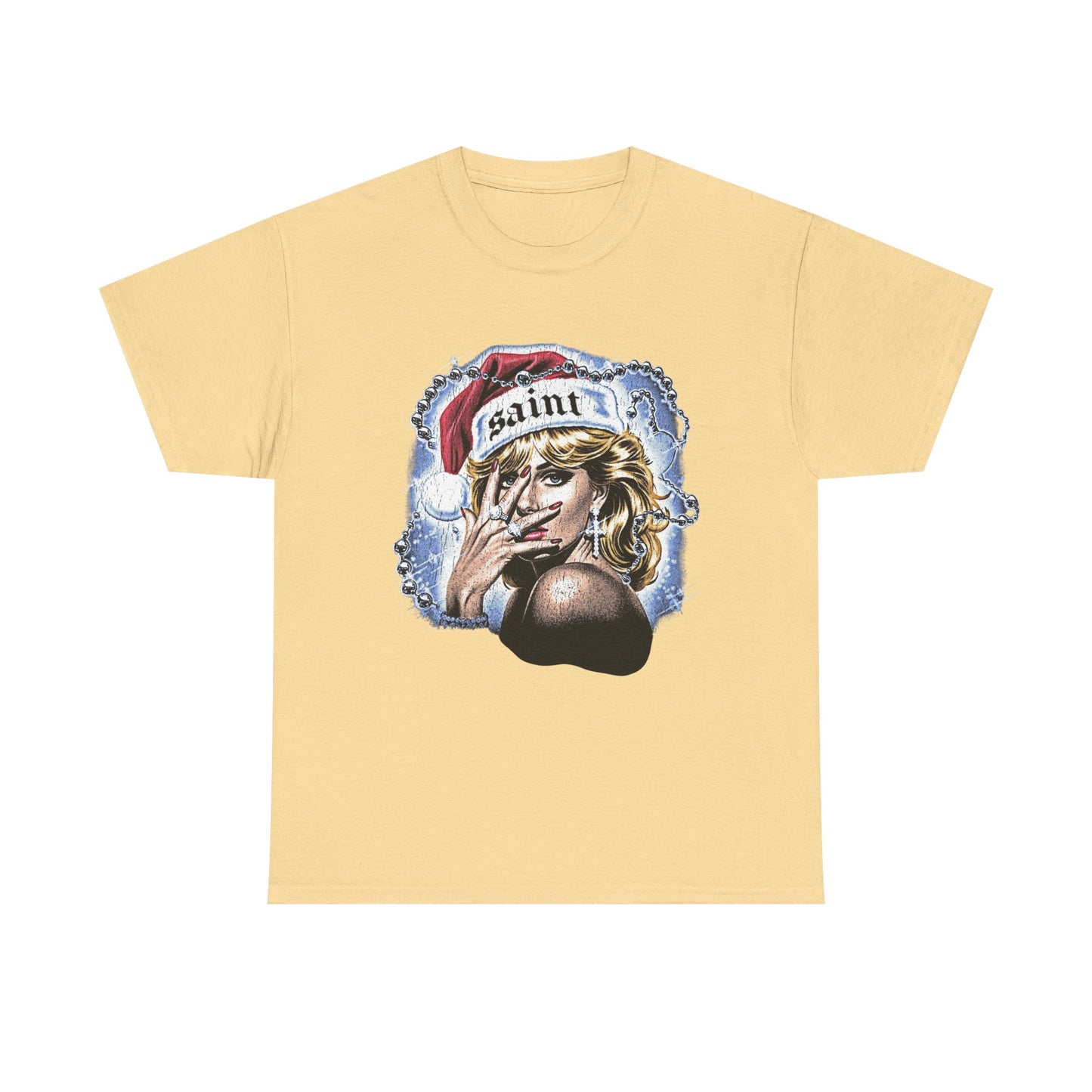 Saint Christmas Vintage Graphic T Shirt NEW Adult Tee