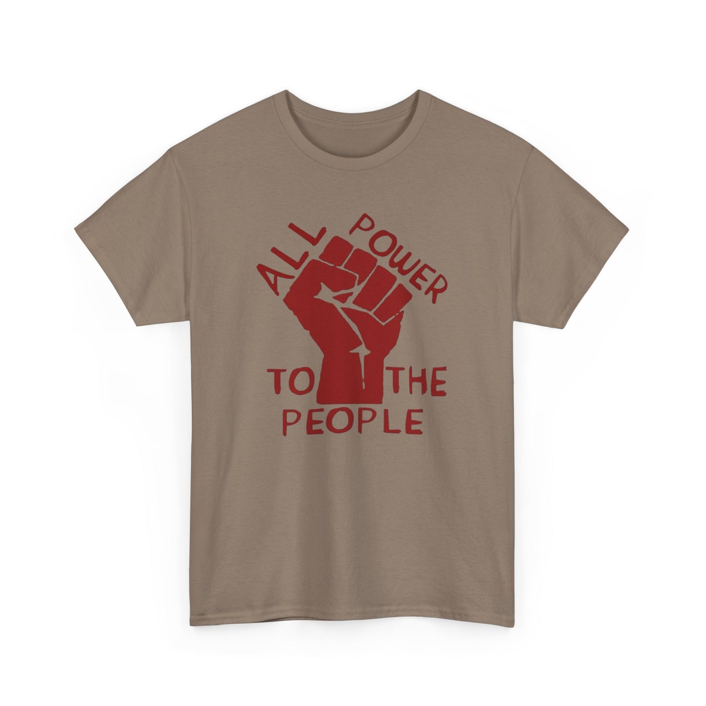 NO KINGS Power To The People Graphic T Shirt NEW Unisex Heavy Cotton Tee