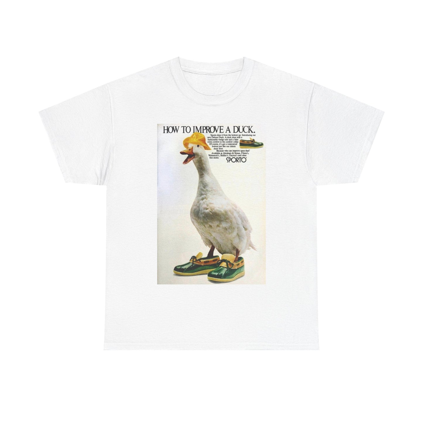 Duck vintage shirt funny bass pro fishing hunting Unisex Heavy Cotton Tee