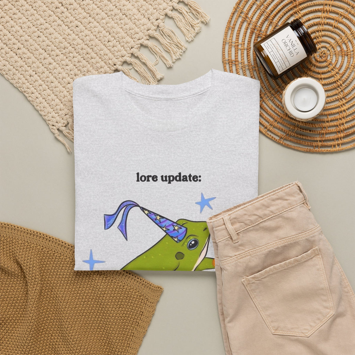 Wizard Frog Playing Guitar Graphic Tee | Funny Frog Shirt Men's Graphic Tee