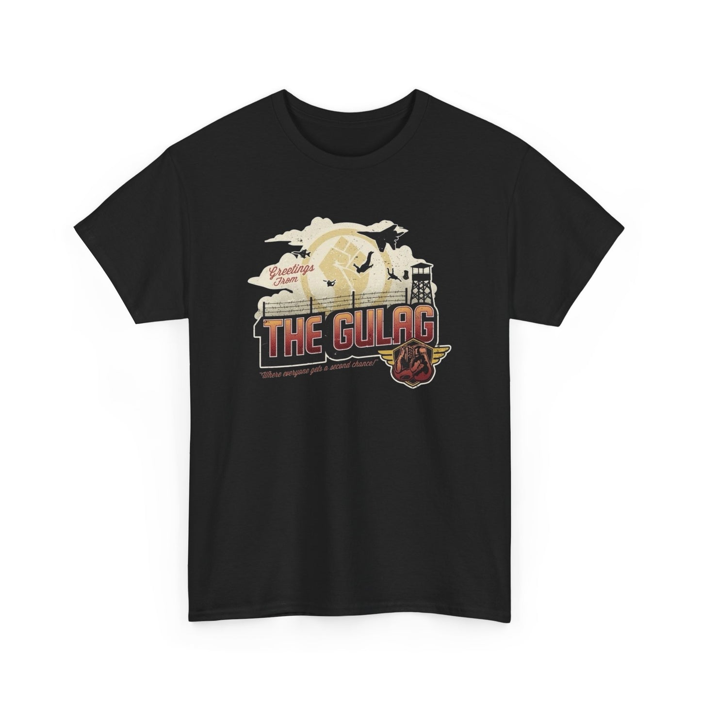 Greetings From The Gulag Graphic T Shirt NEW Unisex Heavy Cotton Tee