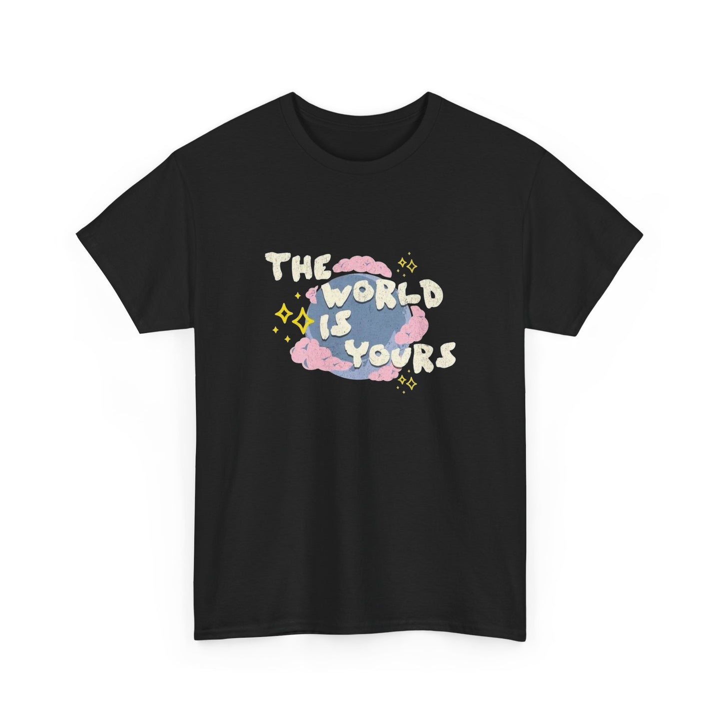 The World Is Yours Graphic T Shirt Unisex Heavy Cotton Tee