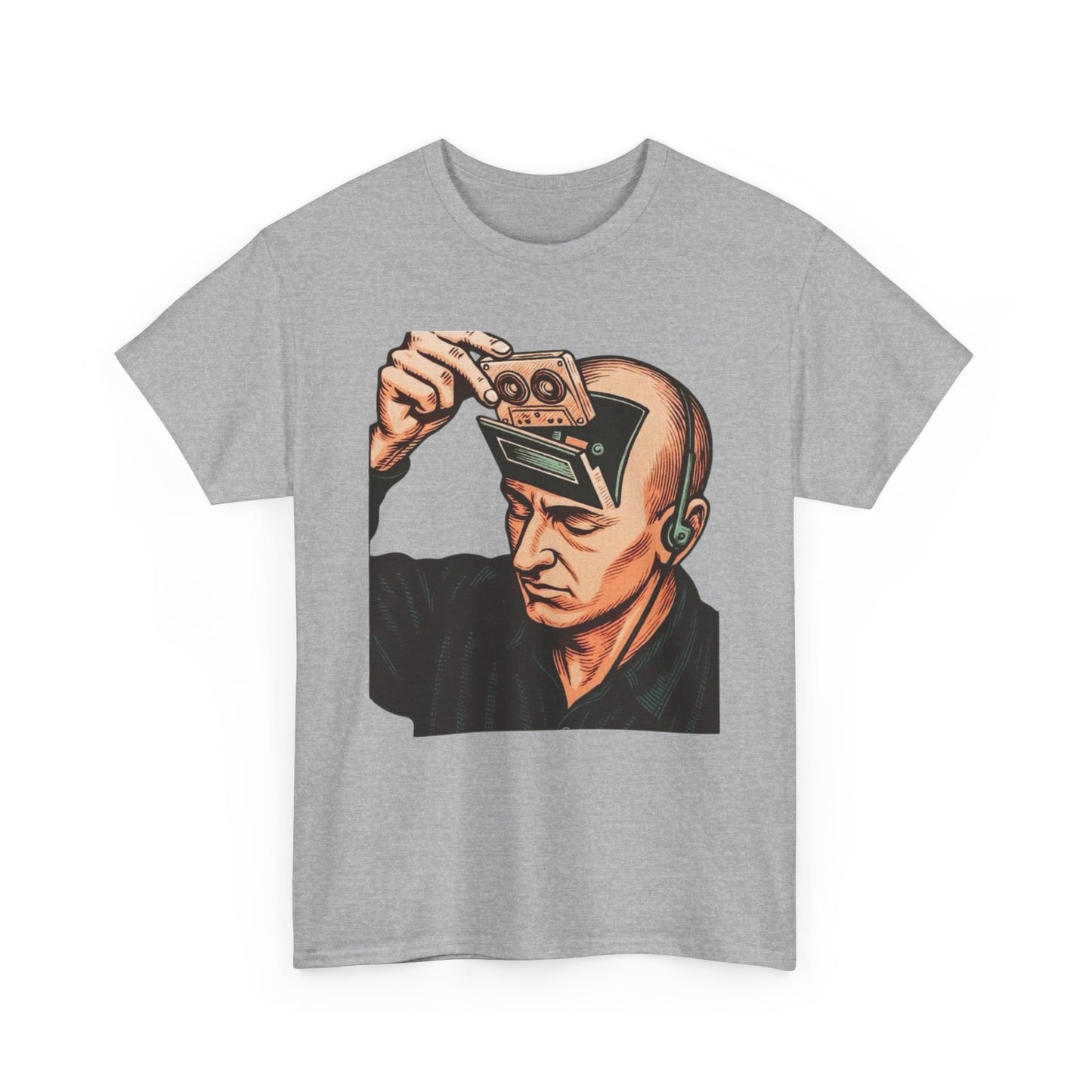 Vintage Music Art Cassette Tape Graphic T Shirt Unisex Heavy Cotton Tee