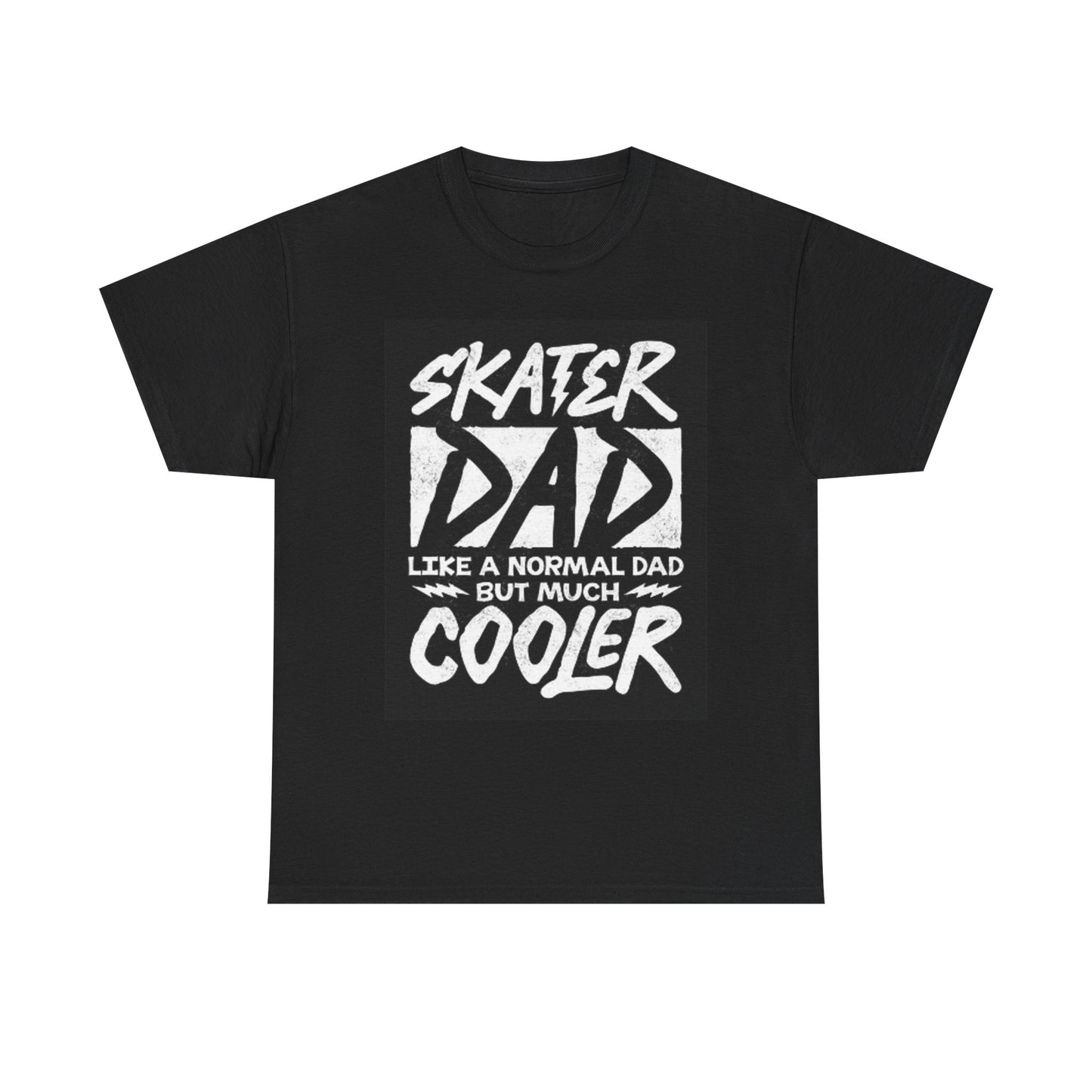 Skater Dad Graphic T Shirt Funny Skateboarding Unisex Heavy Cotton Tee