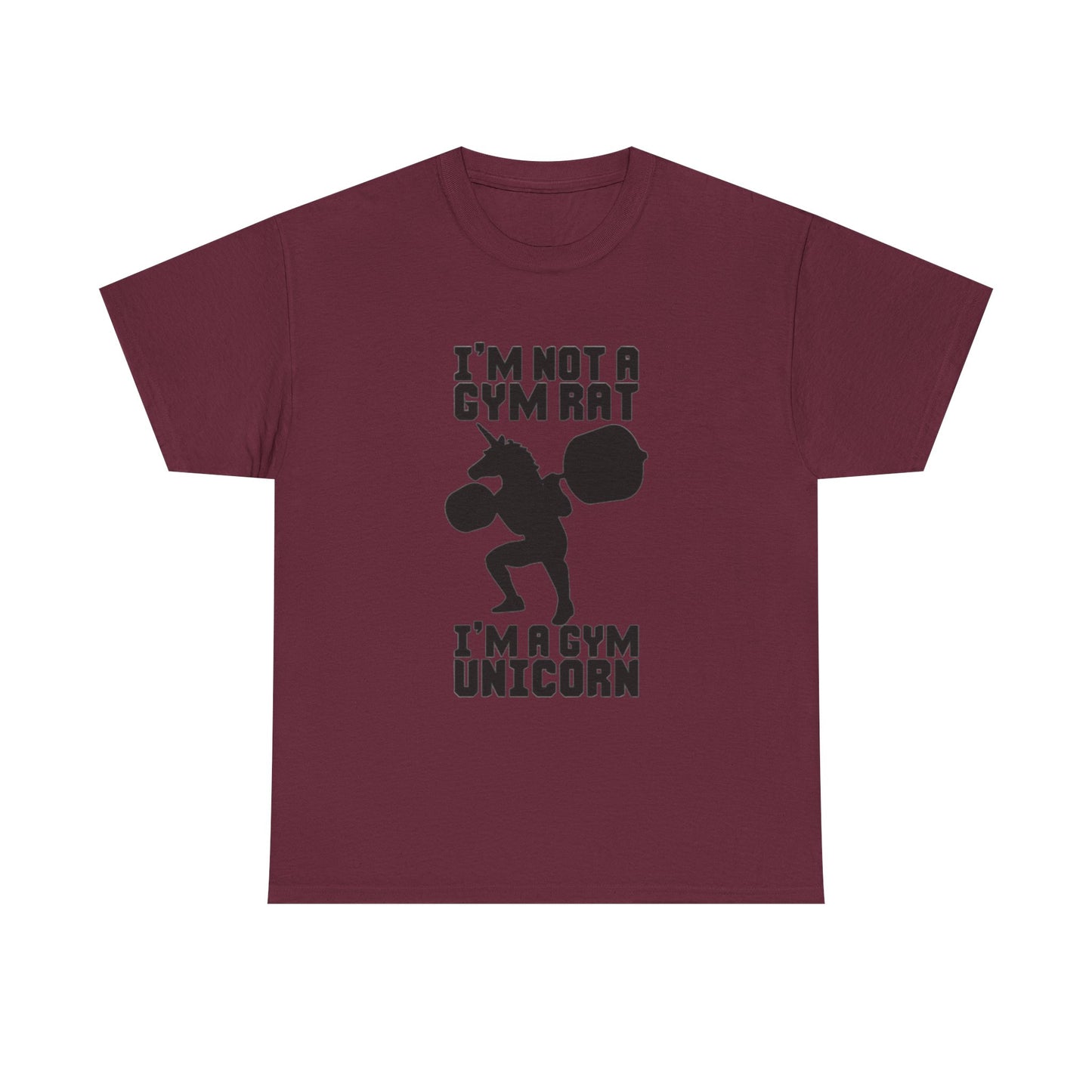 Gym Rat Shirt Funny Lifting Gear Workout Training Comedy Unisex Heavy Cotton Tee