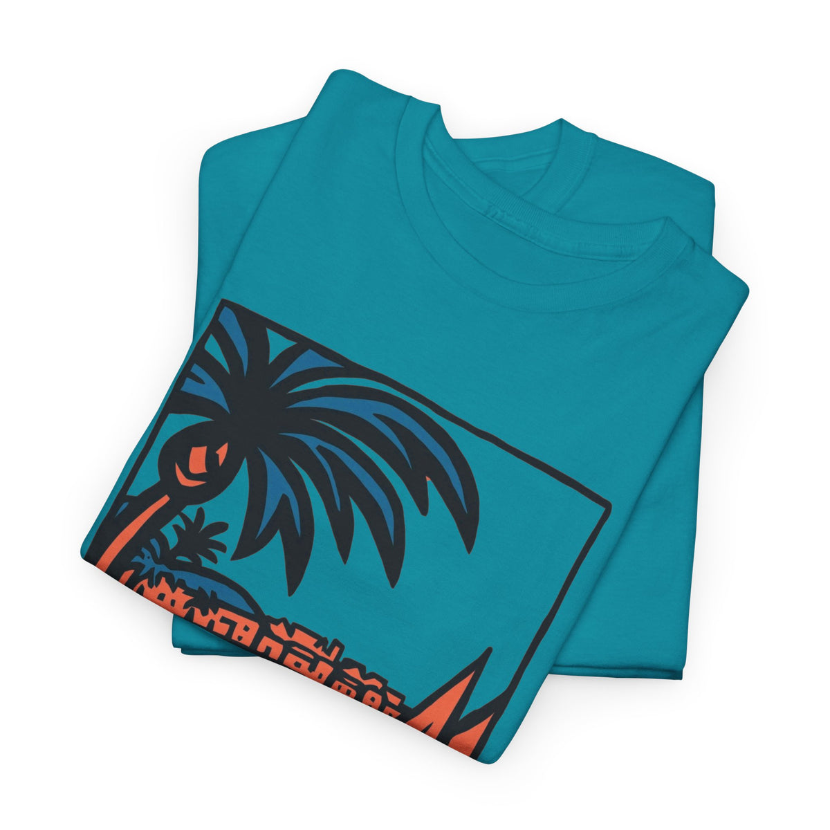 Dominican Republic Beach Graphic T Shirt Men's Heavy Cotton Tee