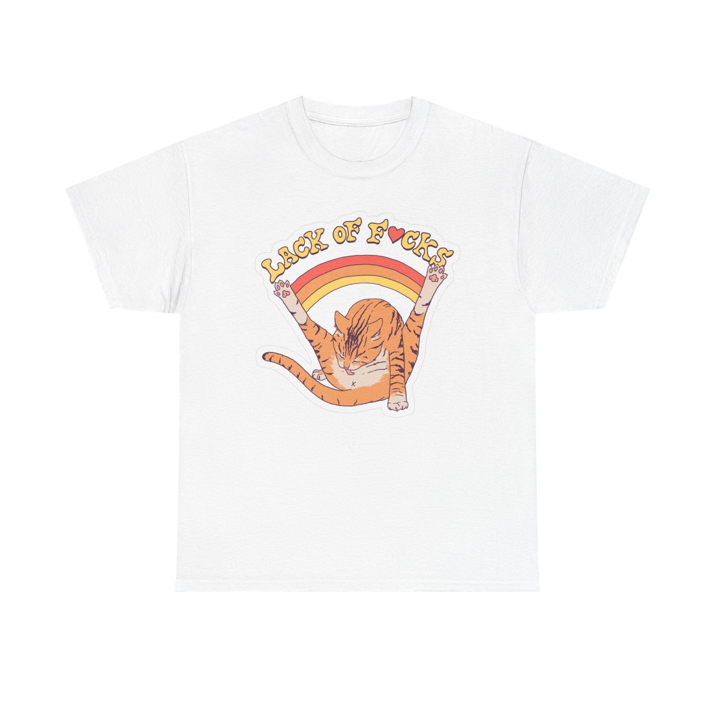 Lack Of Care Hilarious Cat Meme Joke Graphic T Shirt Unisex BRAND NEW Cotton Tee
