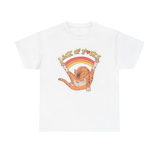 Lack Of Care Hilarious Cat Meme Joke Graphic T Shirt Unisex BRAND NEW Cotton Tee
