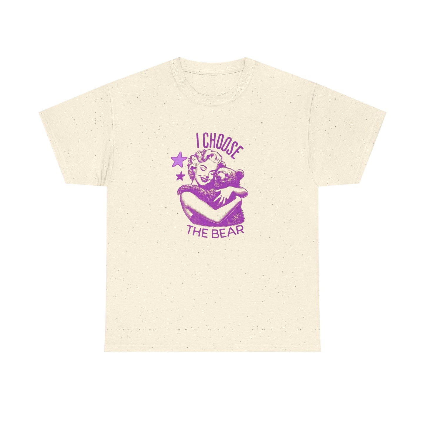 I Choose The Bear Graphic T Shirt NEW ADULT Heavy Cotton Tee
