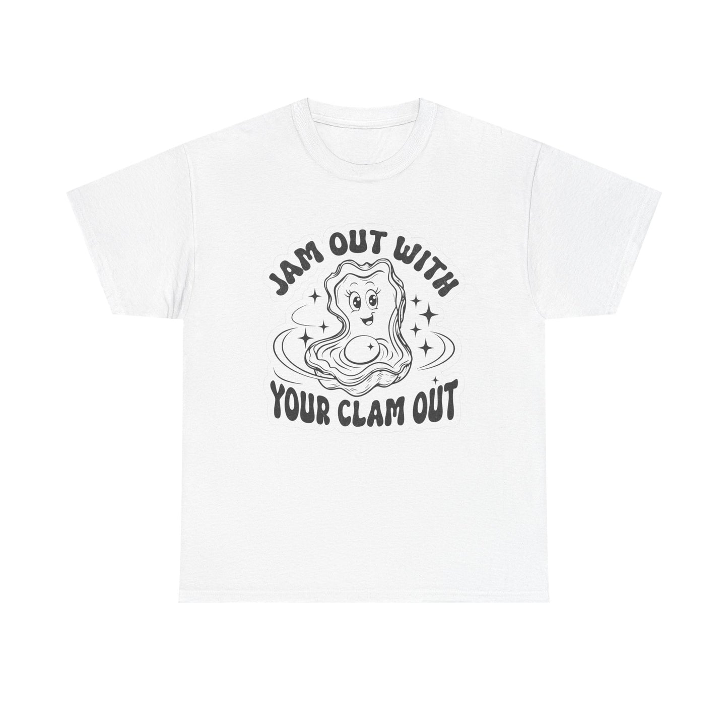 Jam Out With Your Clam Out Graphic T Shirt Unisex Heavy Cotton Tee Gift Vintage