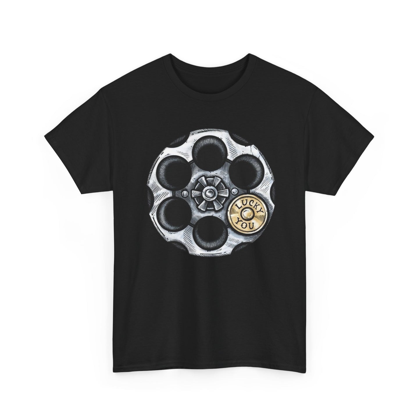 Revolver Lucky You Graphic T Shirt Unisex Heavy Cotton Tee