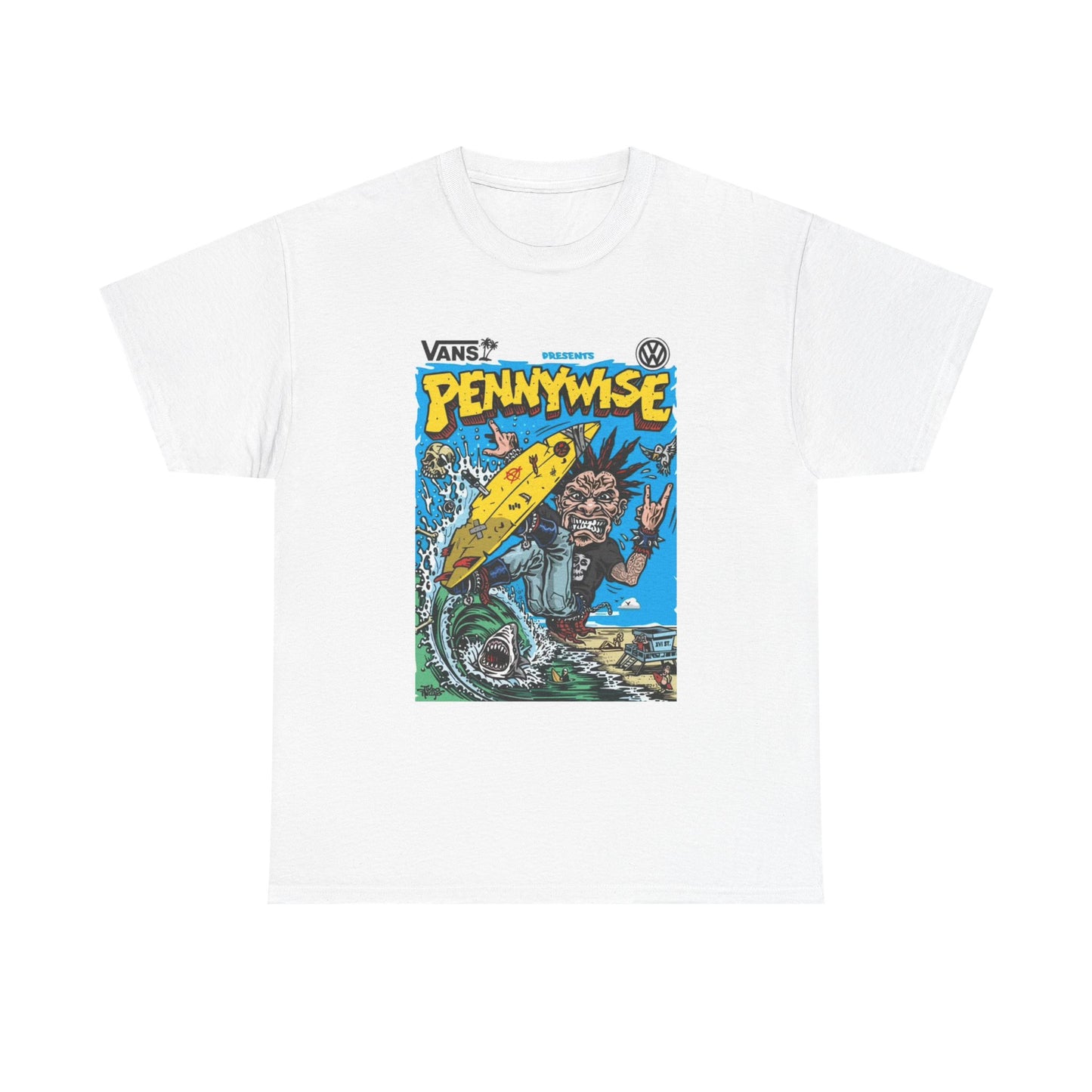 Pennywise T-shirt vintage punk classic rock graffiti graphic Unisex Heavy Cotton