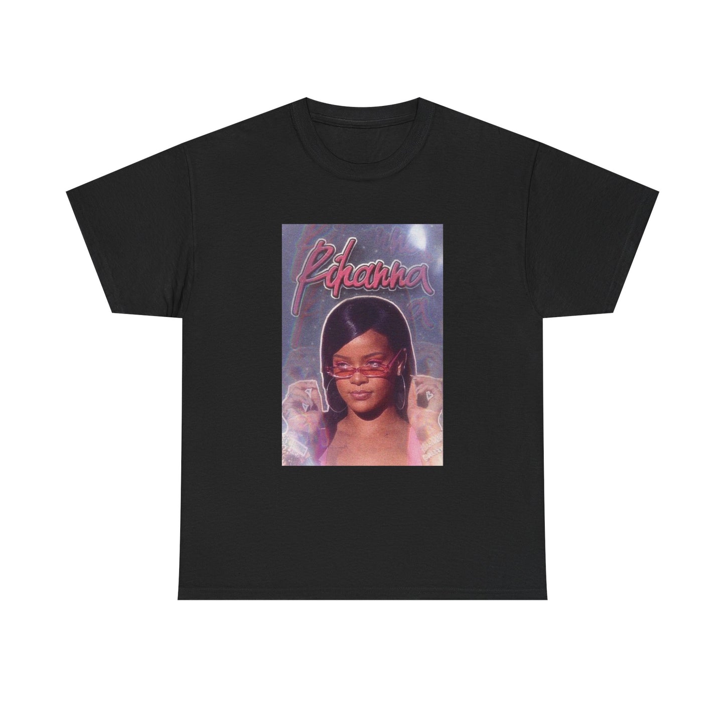Rihanna Tshirt Retro Pop Rap Poster Tour Merch Riri Unisex Heavy Cotton Tee
