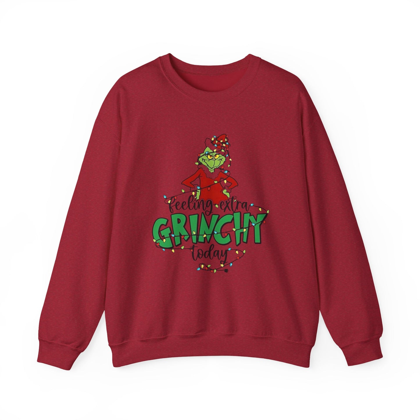 Feeling Extra Grinchy Christmas Sweater NEW Heavy Blend™ Crewneck Sweatshirt
