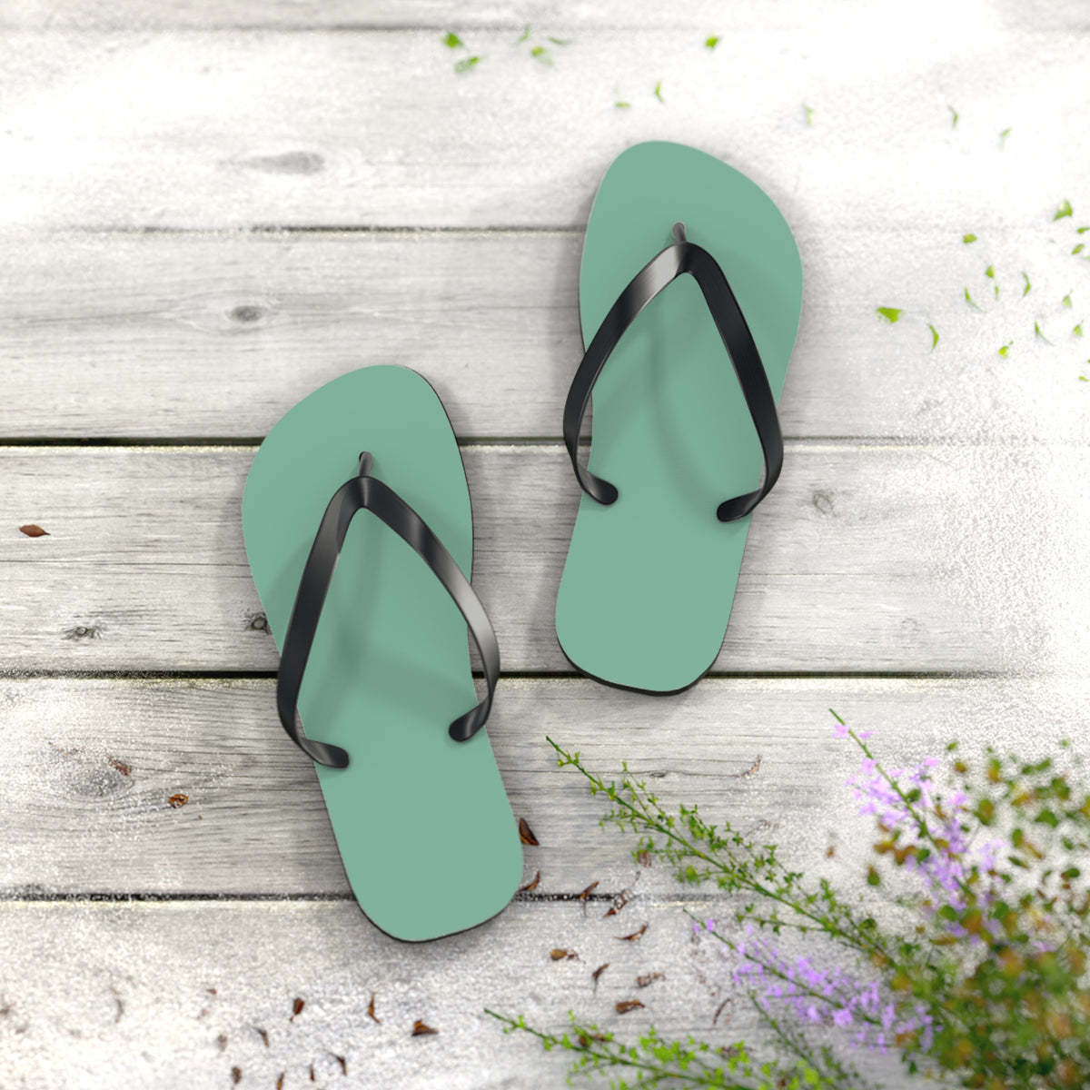 Mint Green Flip Flops, Sandals Slides, Summer Footwear, Brand New