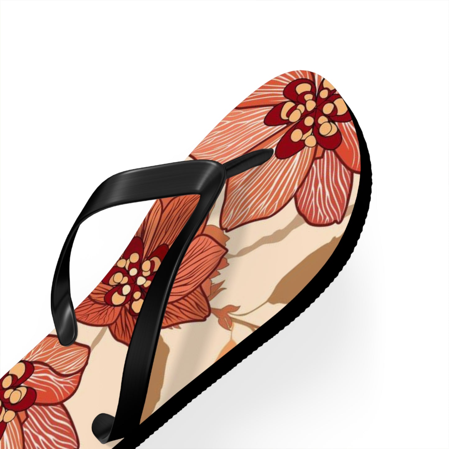 Tropical Flowers Beach Vibes Sandals Summer Flip Flops Slides BRAND NEW