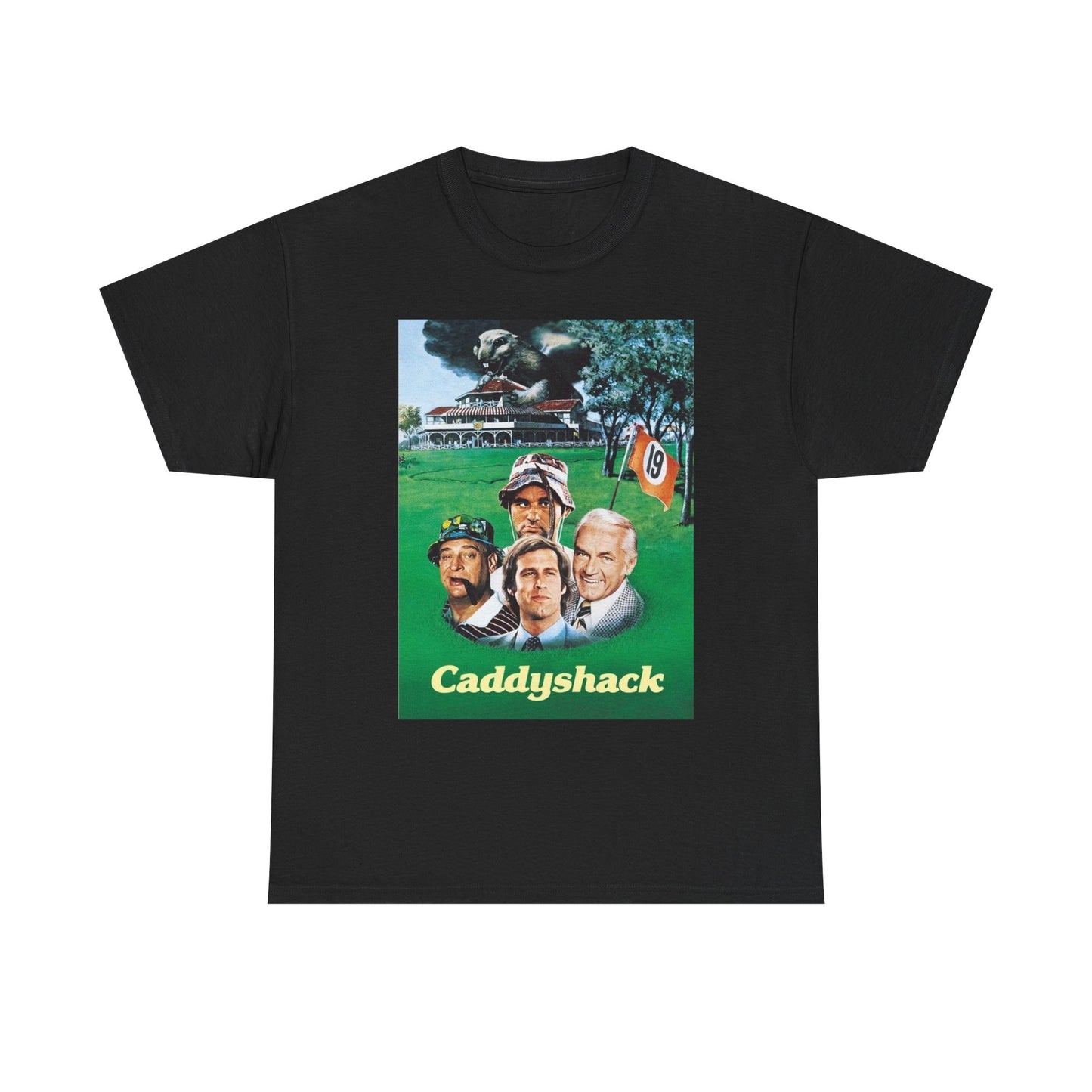 Caddyshack T Shirt Vintage Poster Graphic Retro Comedy Unisex Heavy Cotton Tee