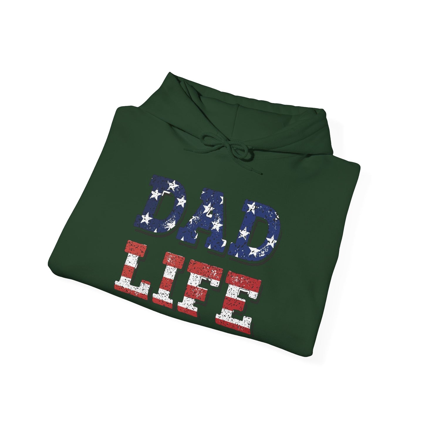 Dad Life USA Graphic Hoodie Men's Heavy Blend™ Hooded Sweatshirt