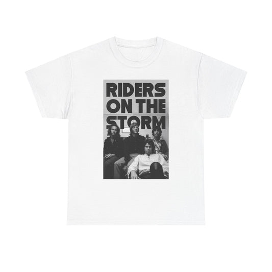 The Doors T Shirt Vintage Riders On The Storm Retro Graphic Unisex Heavy Cotton