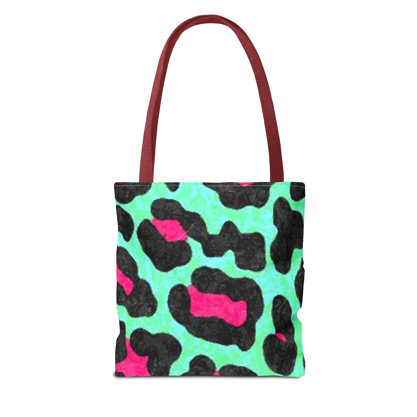 Green And Pink Cheetah Print BRAND NEW Purse, Pocketbook,Travel Tote Bag