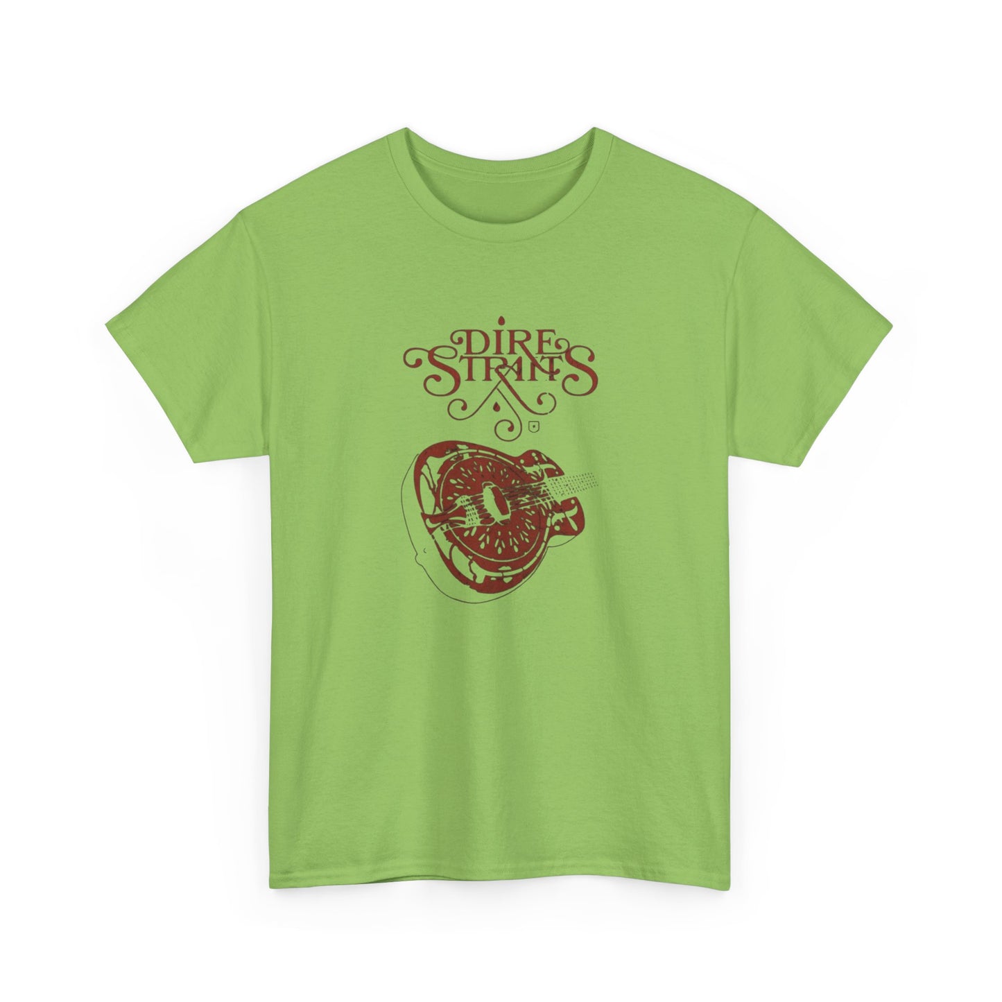 Dire Straits Vintage Guitar Graphic T Shirt NEW ADULT Unisex Heavy Cotton Tee