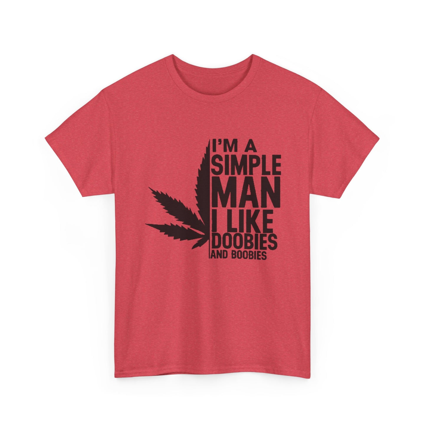 Doobies And Boobies Funny Weed T-Shirt Unisex Heavy Cotton Tee Gift New