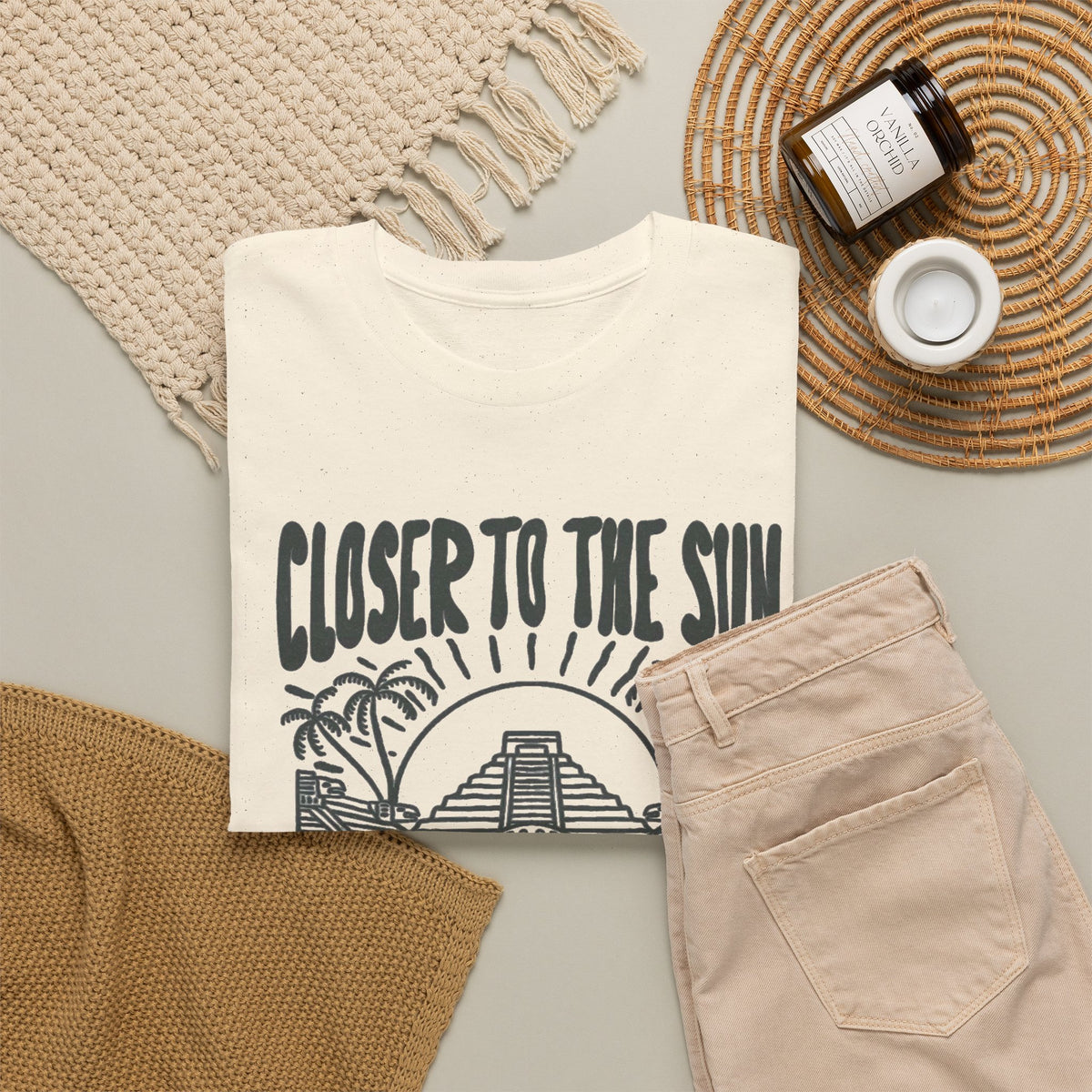 Closer to the Sun Riviera Maya Mexico T-Shirt Men's Graphic Tee