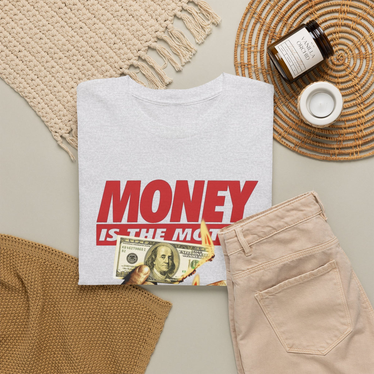 Money Is the Motive Graphic T-Shirt Men's Graphic Tee