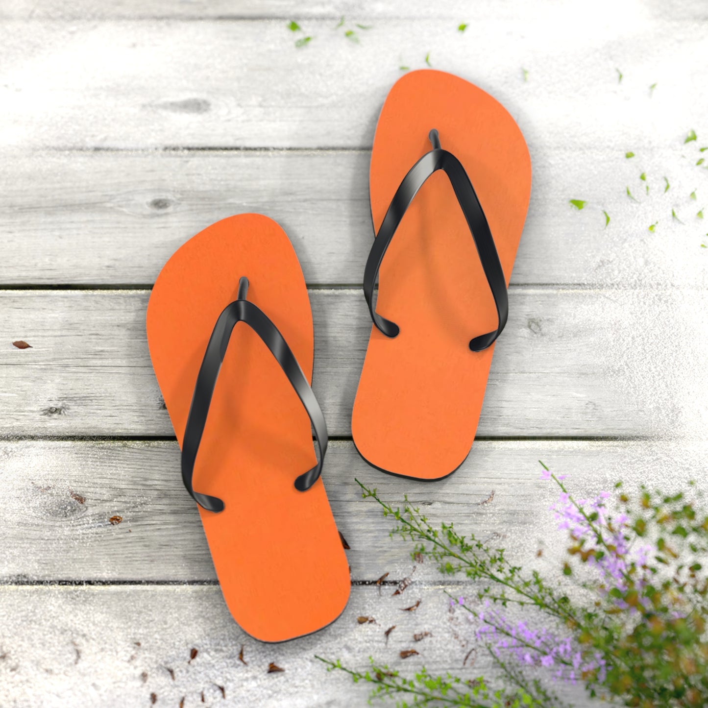 Pale Orange Flip Flops, Sandals Slides, Summer Footwear, Brand New