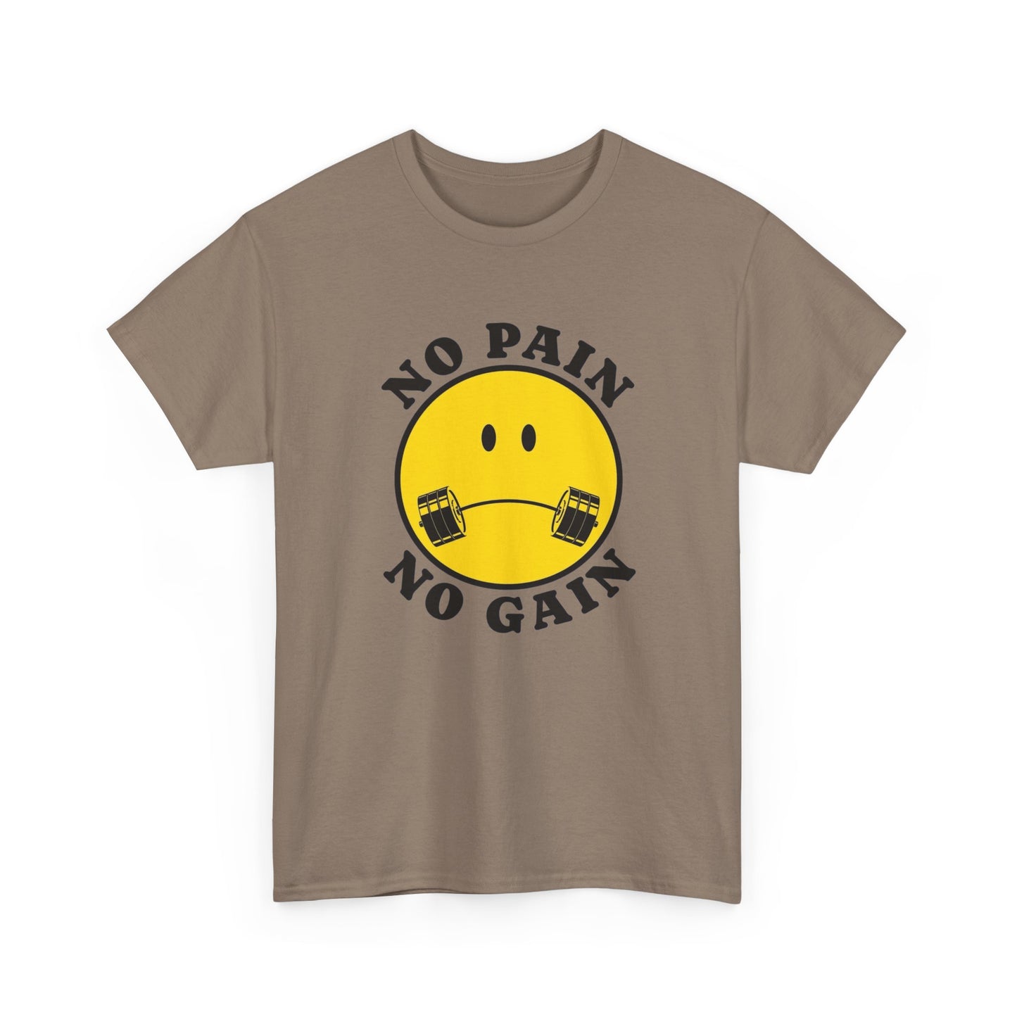 No Pain No Gain GYM Graphic T Shirt NEW Adult Regular Sizing Tee