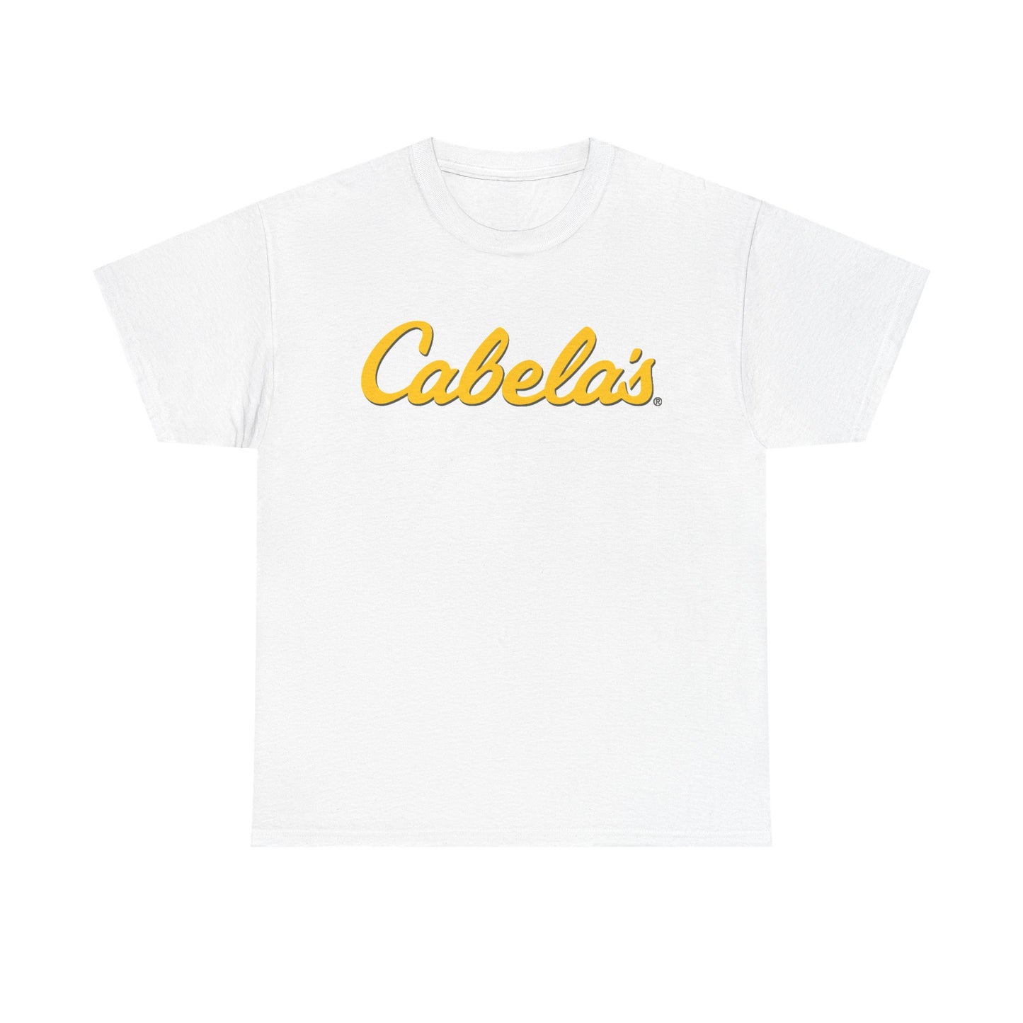 Cabelas Graphic T Shirt Outdoors Fishing Gear Unisex Heavy Cotton Tee
