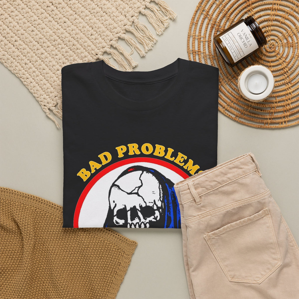 Bad Problems Worse Solutions Graphic T Shirt Men's Heavy Cotton Tee