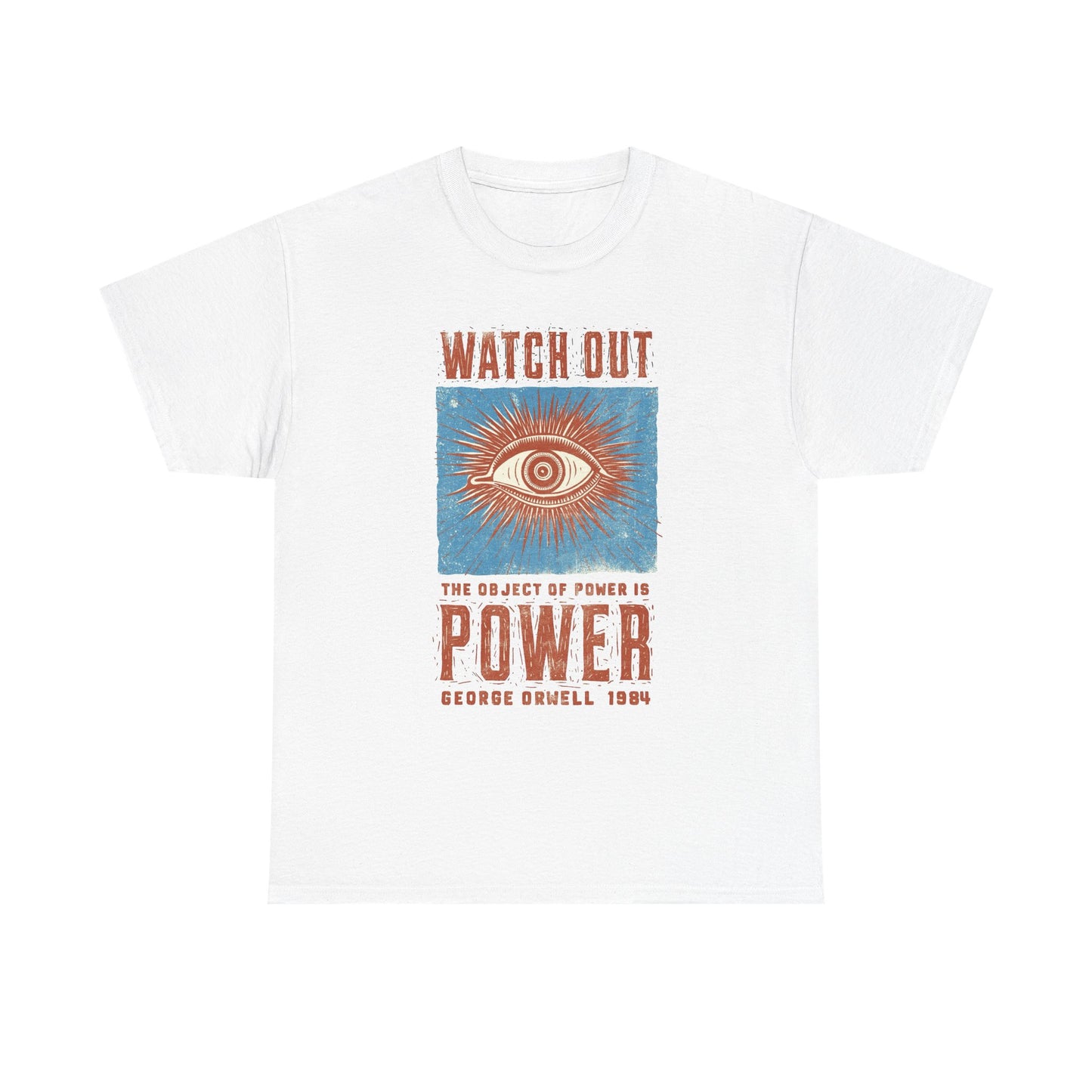 George Orwell Power Graphic T Shirt NEW ADULT TEE VINTAGE