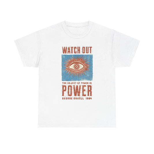George Orwell Power Graphic T Shirt NEW ADULT TEE VINTAGE
