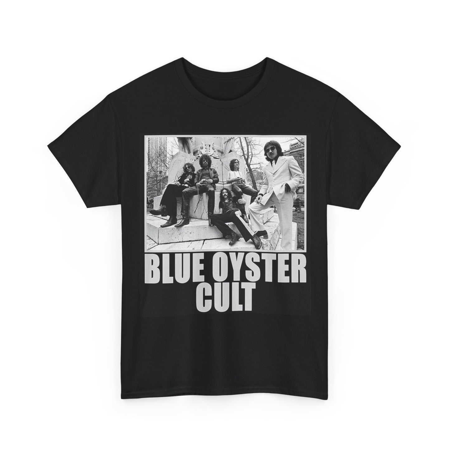 Blue Oyster Cult Shirt Retro Rock Poster Graphic Vintage Unisex Heavy Cotton Tee