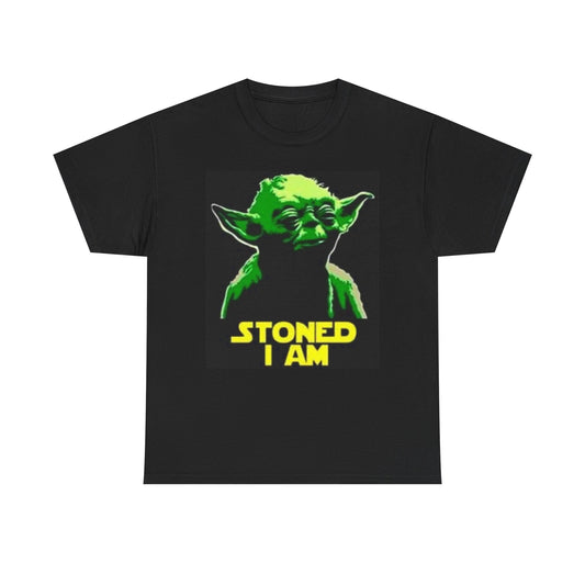 Stoned Am I Funny Star Wars Graphic T Shirt Unisex Heavy Cotton Tee