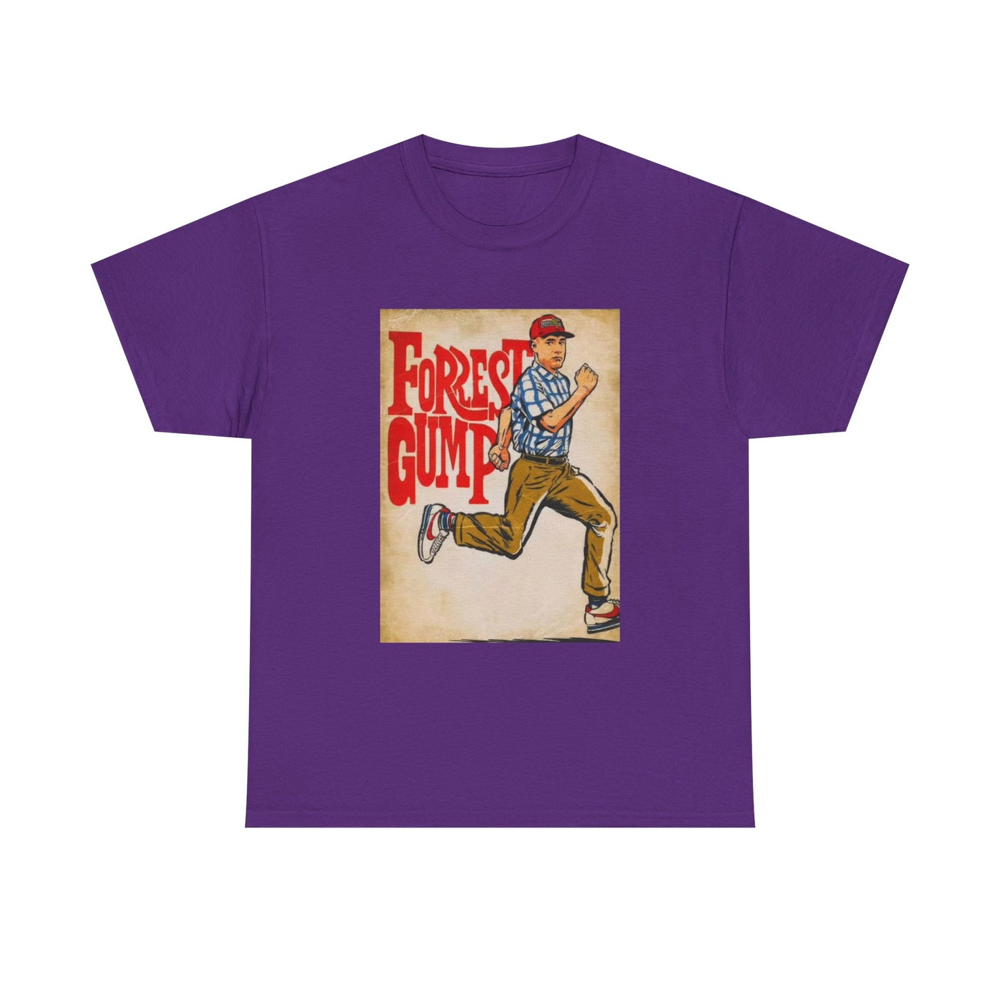 Forrest Gump Tshirt Vintage Retro Movie Poster Unisex Heavy Cotton Tee