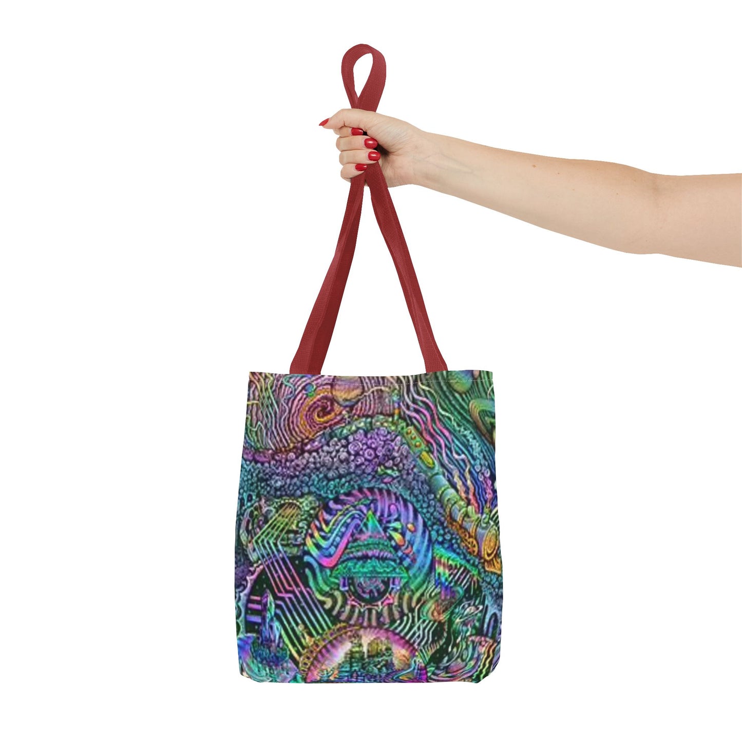 Trippy Rainbow Multi Color BRAND NEW MODERN Tote Bag (AOP)