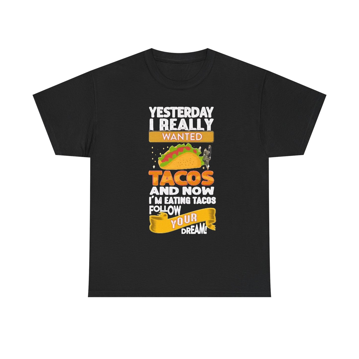 I Love Tacos Graphic T Shirt Funny Jokes Mexican Unisex Heavy Cotton Tee